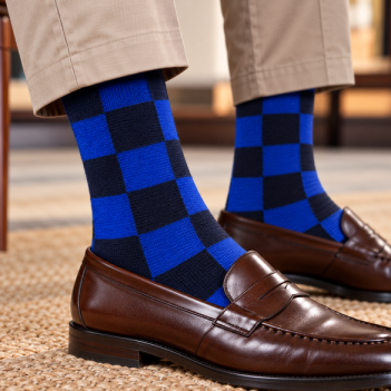 Italian Checkerboard Socks