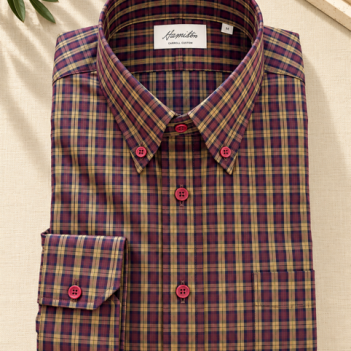 Burgundy Autumn Check